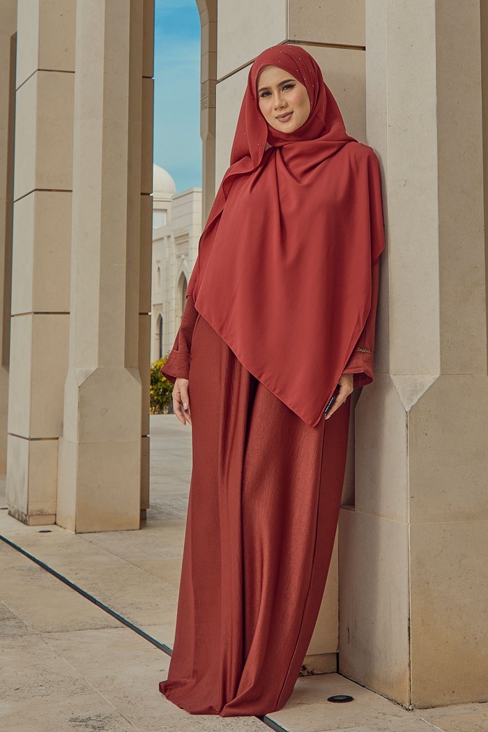 Abaya Aisyah - Maroon