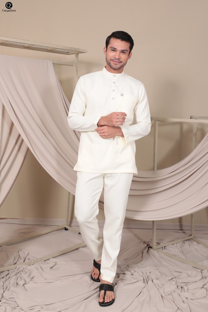Baju Melayu Yusoff - Cream