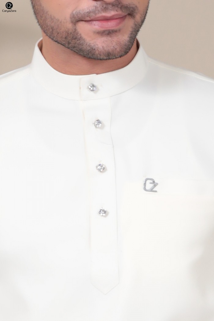 Baju Melayu Yusoff - Cream