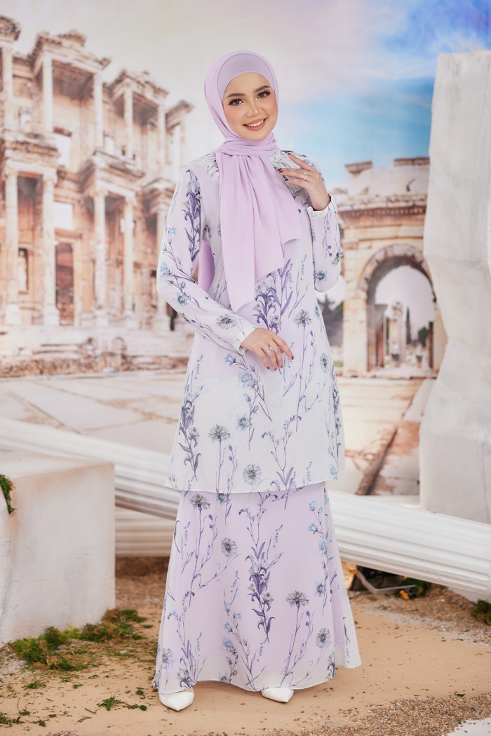 Hajjar Printed - Soft Purple