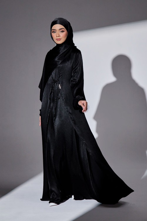 Abaya Qaleja - Black