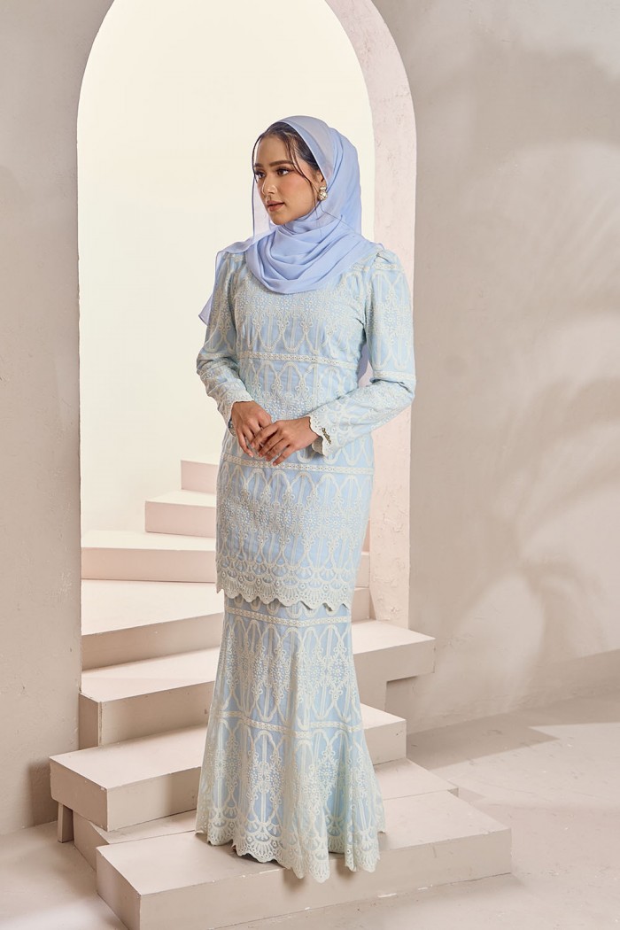 Salsa Luxe Kurung - Baby Blue