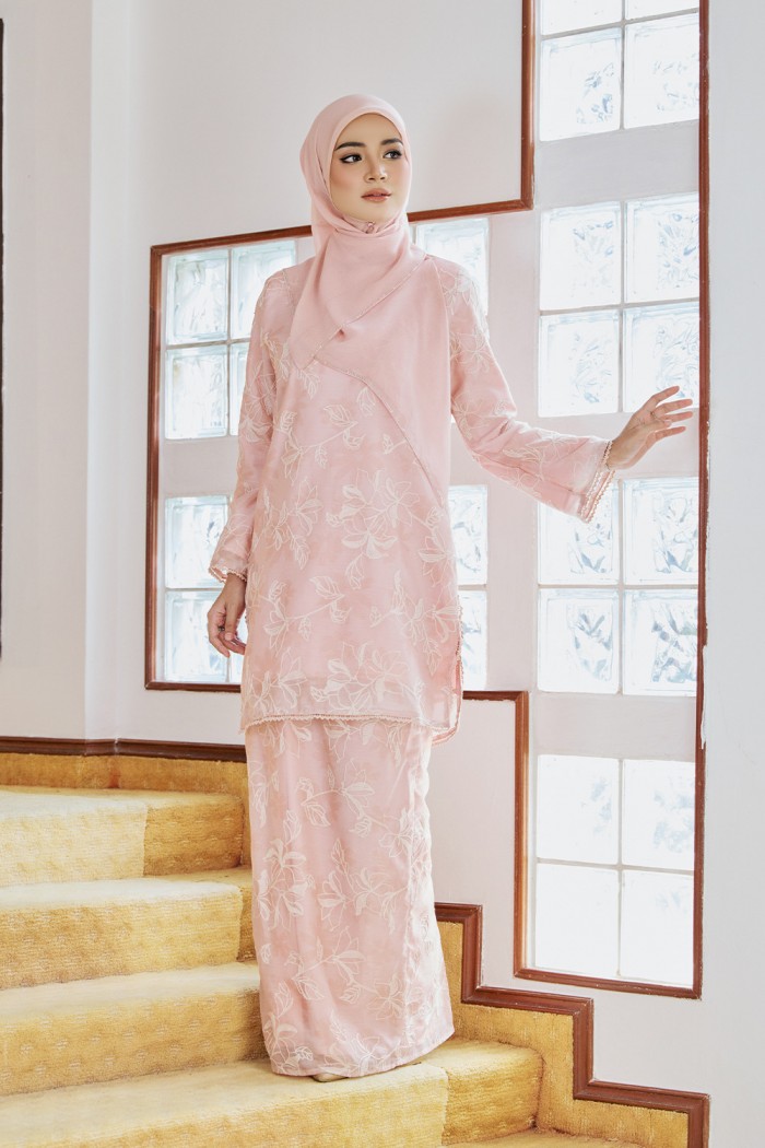Amanda Luxe Kurung - Rose Pink