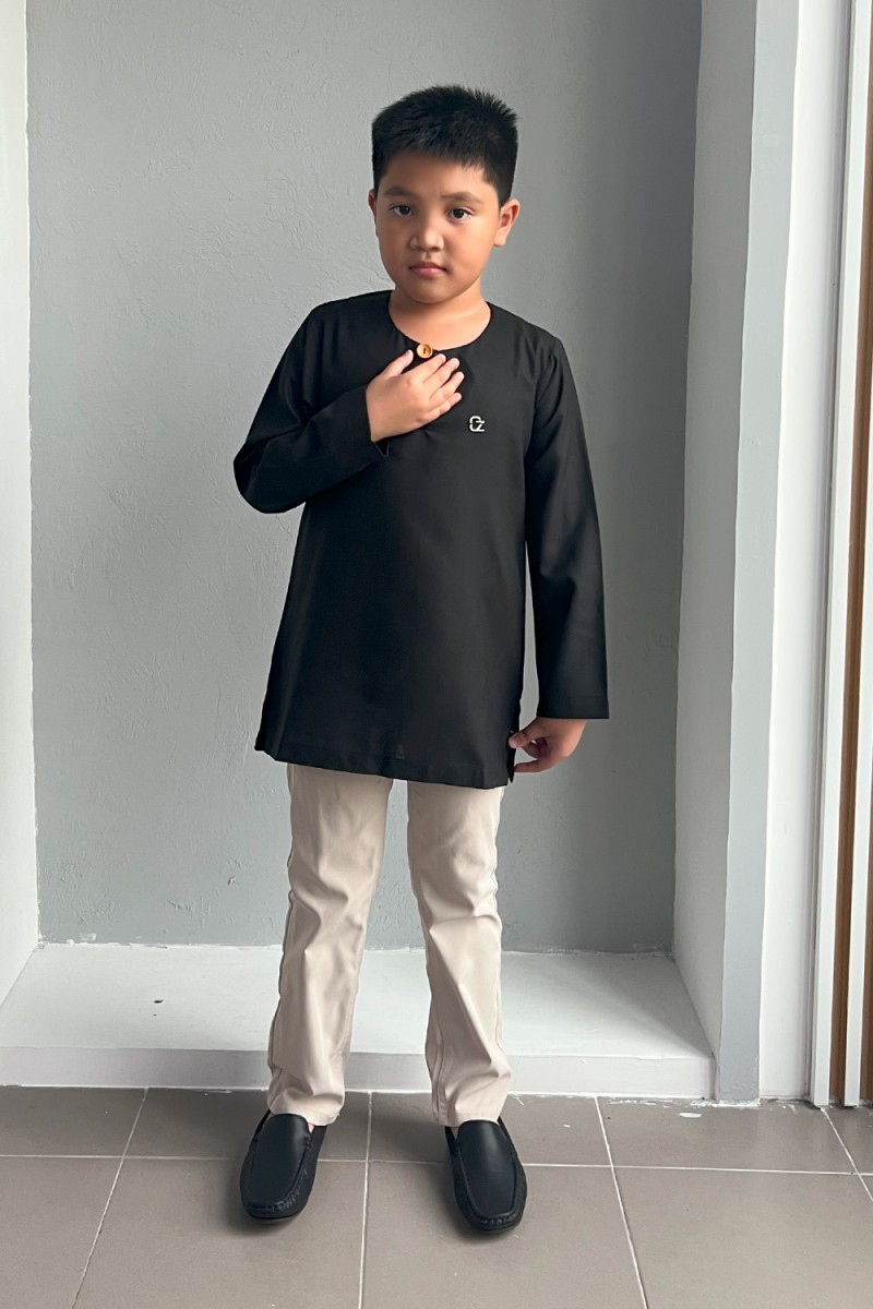 Kurta Fateh Kids - Black