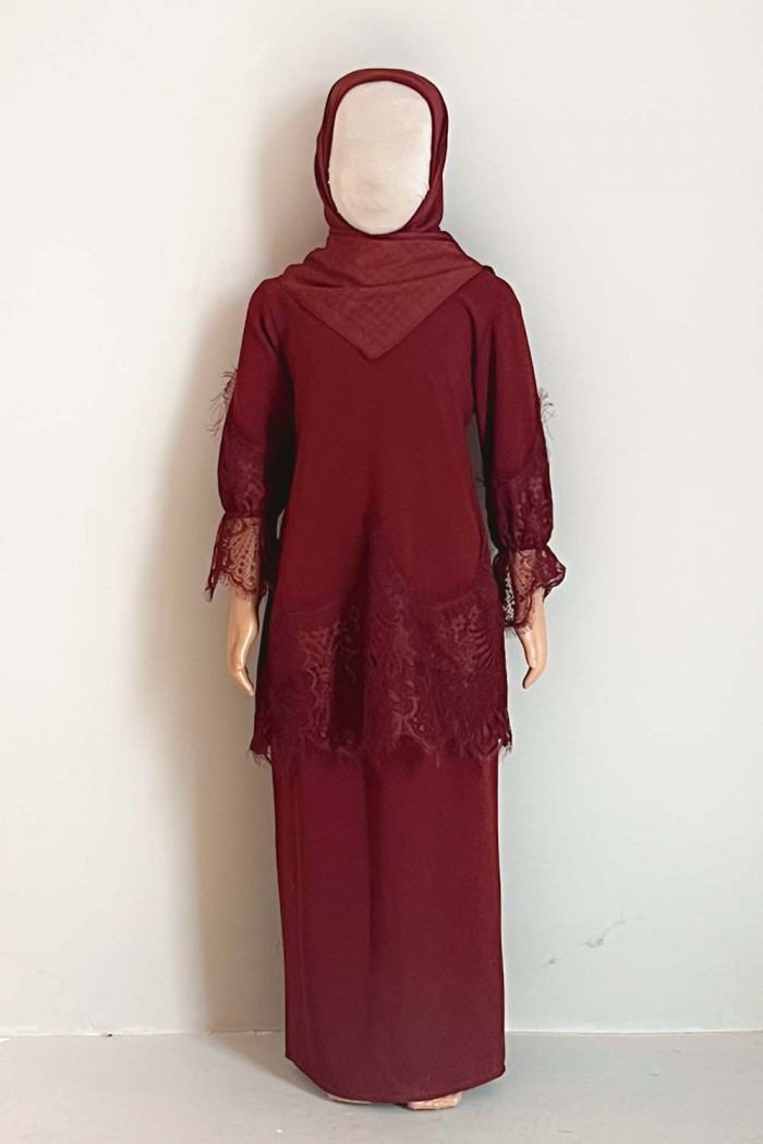 Yara Luxe Kids - Maroon