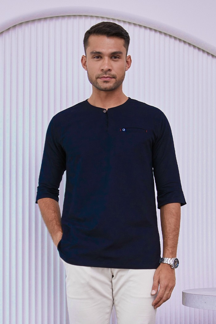 Kurta Hayder - Navy Blue