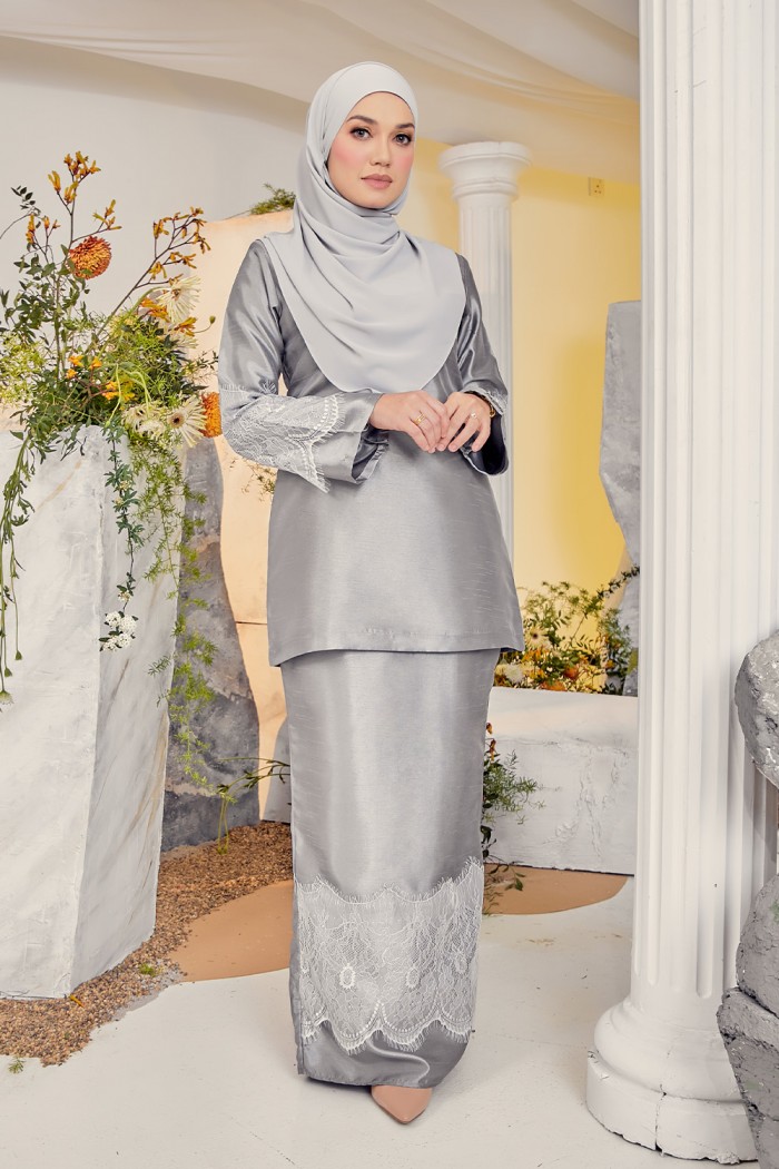 Sumayya Silk - Dark Grey