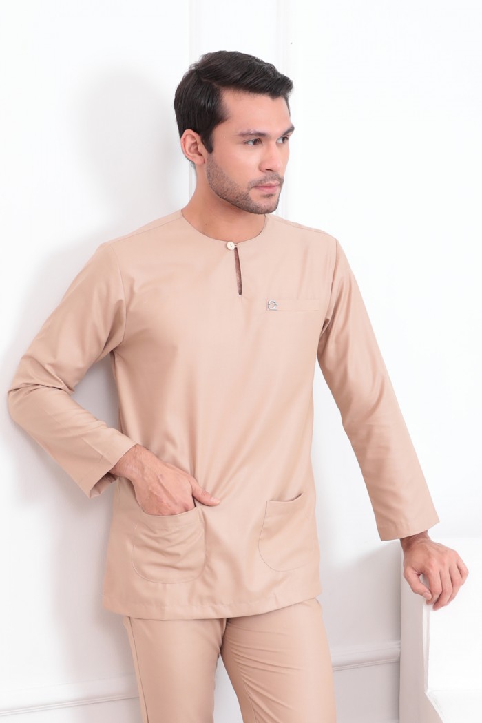 Baju Melayu Kaif - Nude Brown