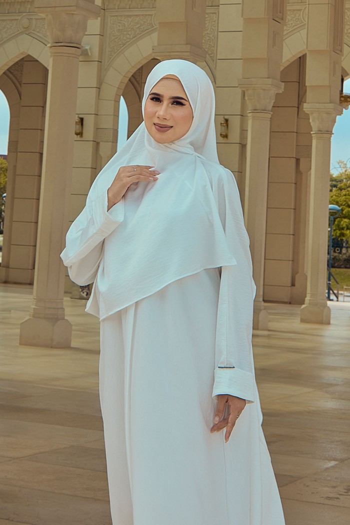 Abaya Aisyah - Off White