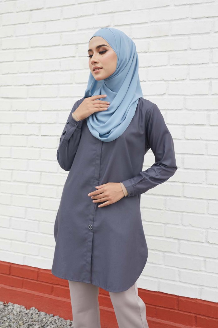 Aileen Blouse - Steel Grey