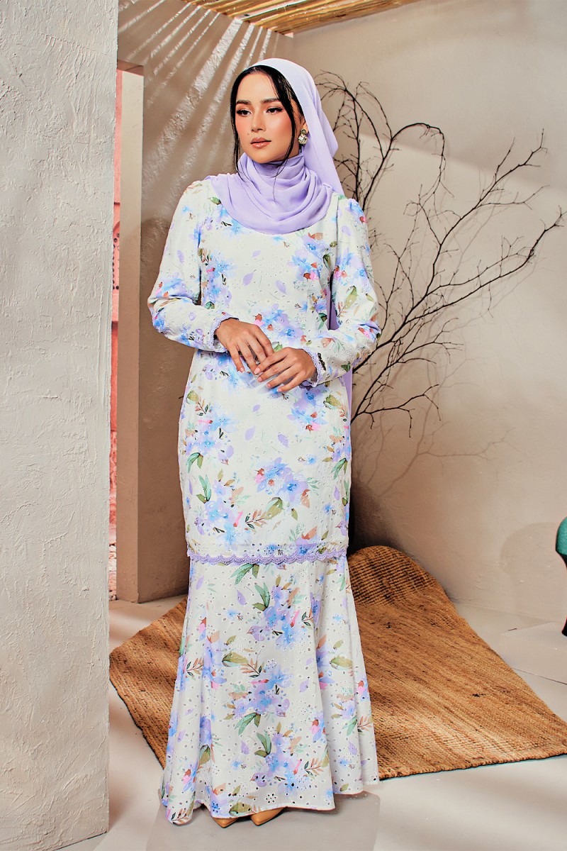 Qejora Kurung - Orchid Purple