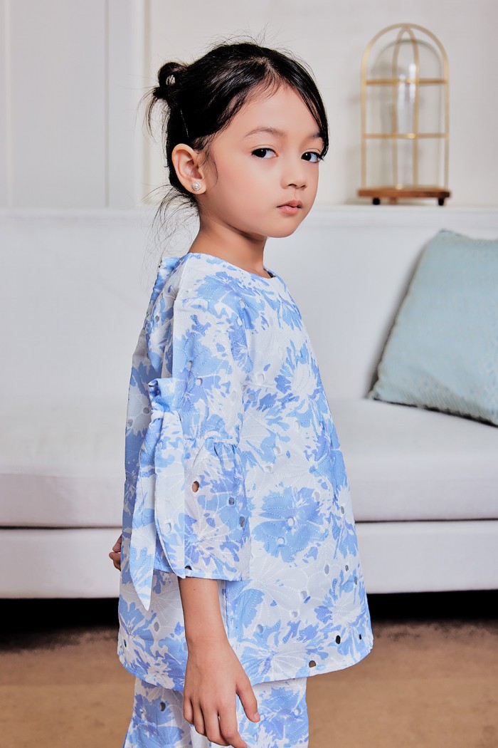 Qejora Kurung Kids - Sky Blue