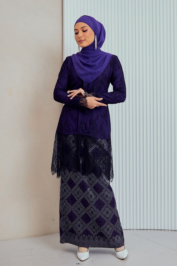 Primadona Kebaya - Plum Purple