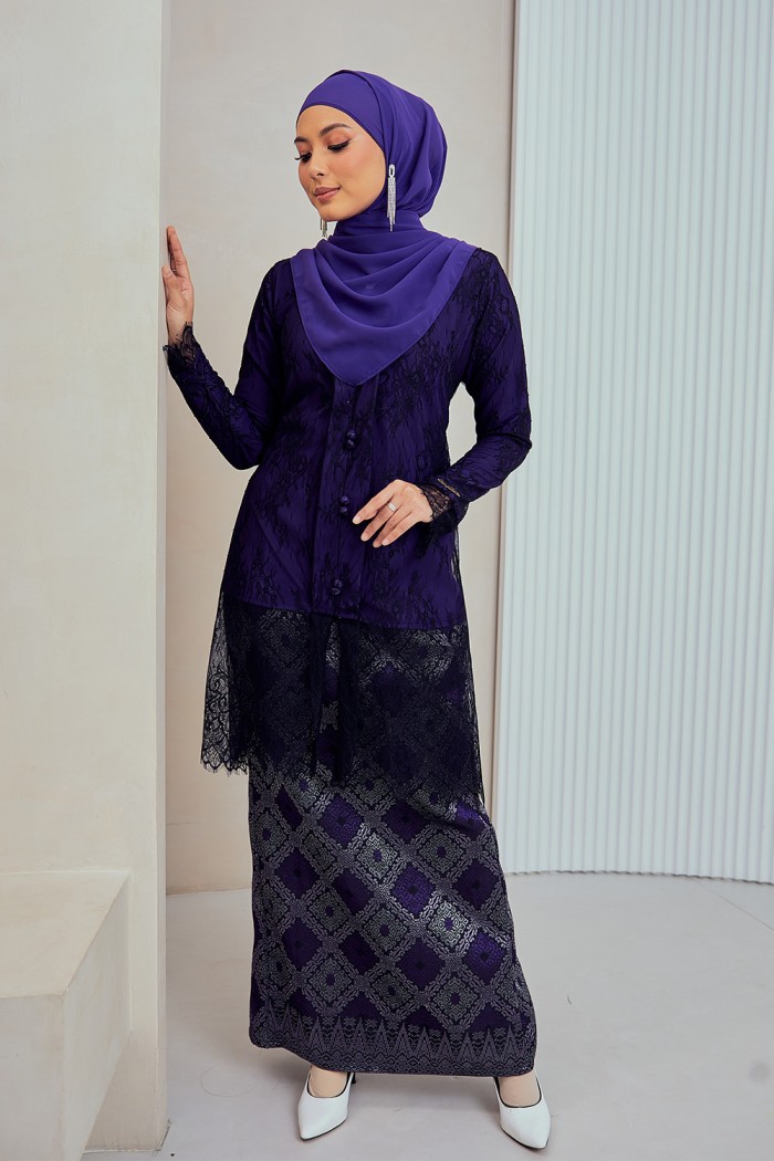 Primadona Kebaya - Plum Purple