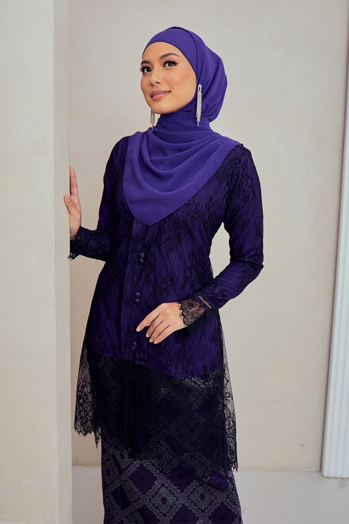 Primadona Kebaya - Plum Purple