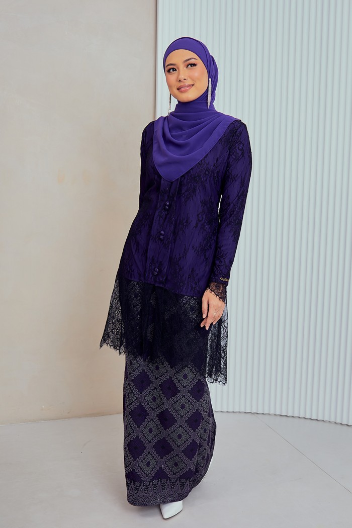 Primadona Kebaya - Plum Purple