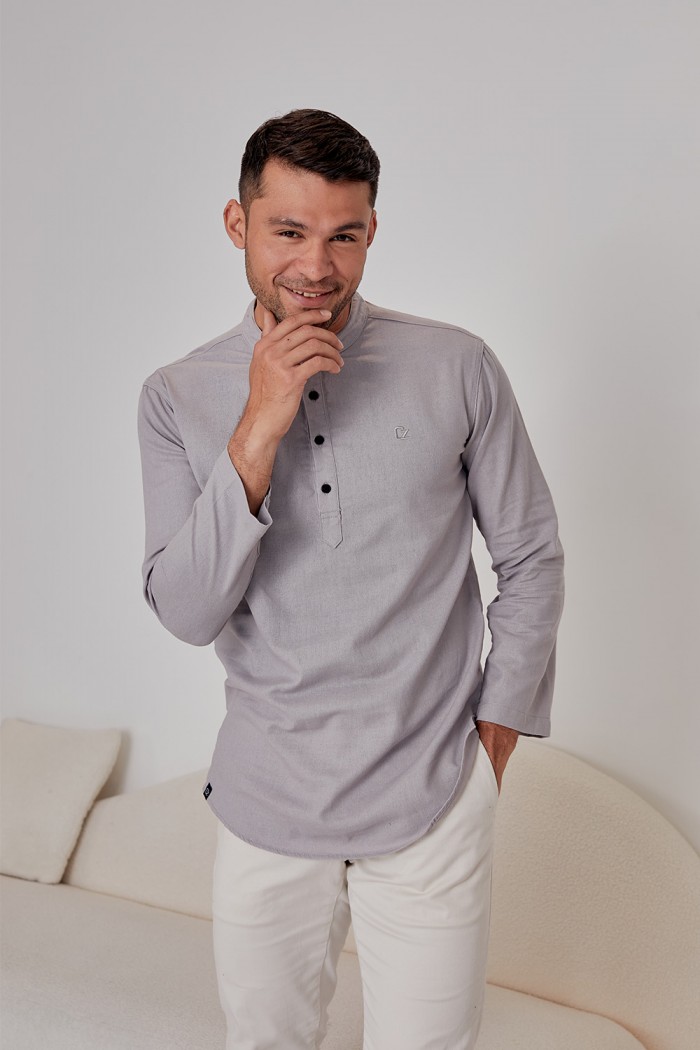 Kurta Haiqal - Light Grey