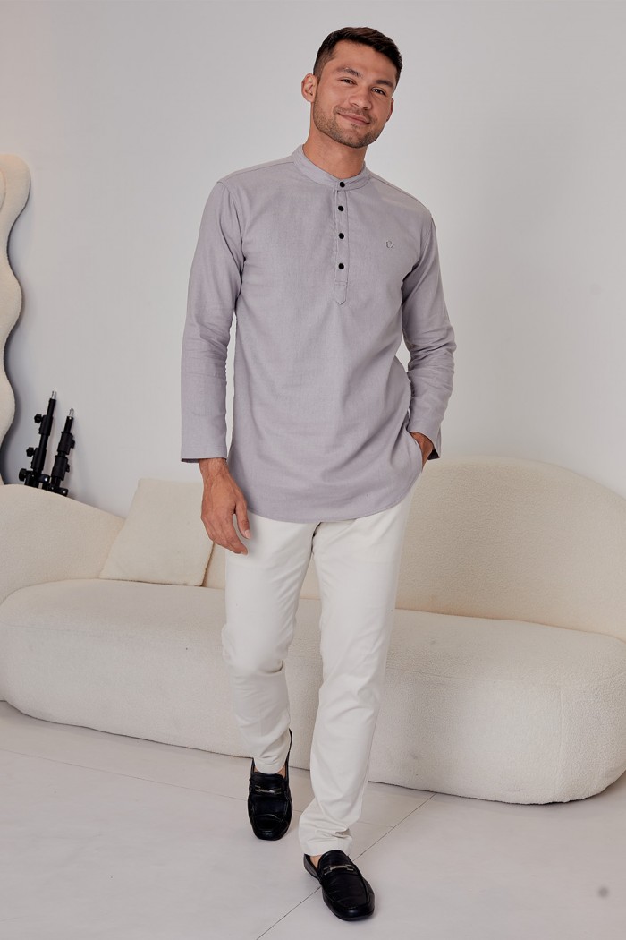 Kurta Haiqal - Light Grey