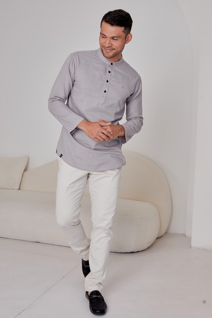 Kurta Haiqal - Light Grey