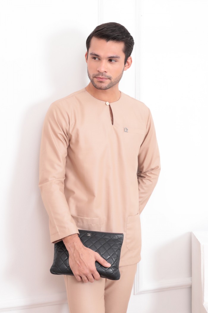 Baju Melayu Kaif - Nude Brown