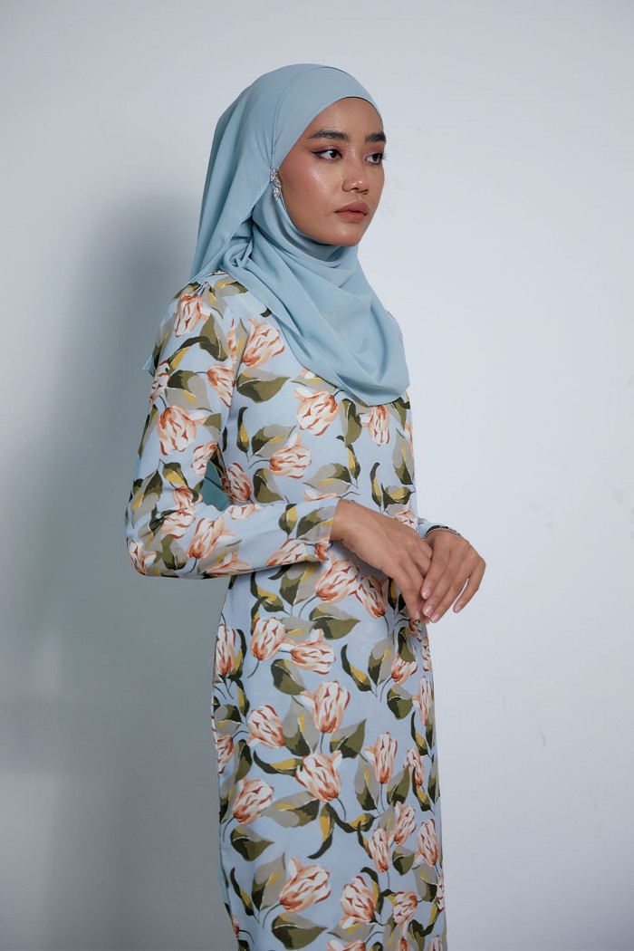 Maharani Kurung - MK12 - Blushing Blue