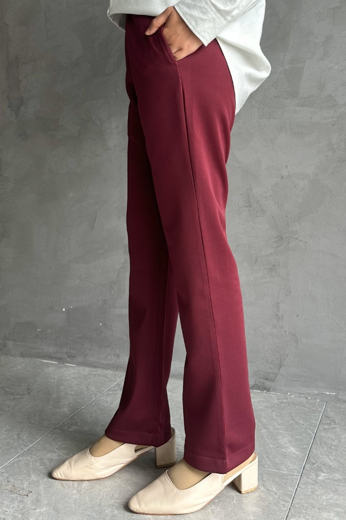 Qeisha Pants - Maroon