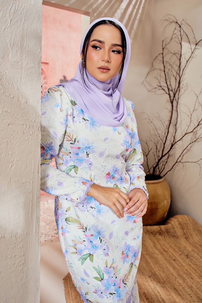 Qejora Kurung - Orchid Purple