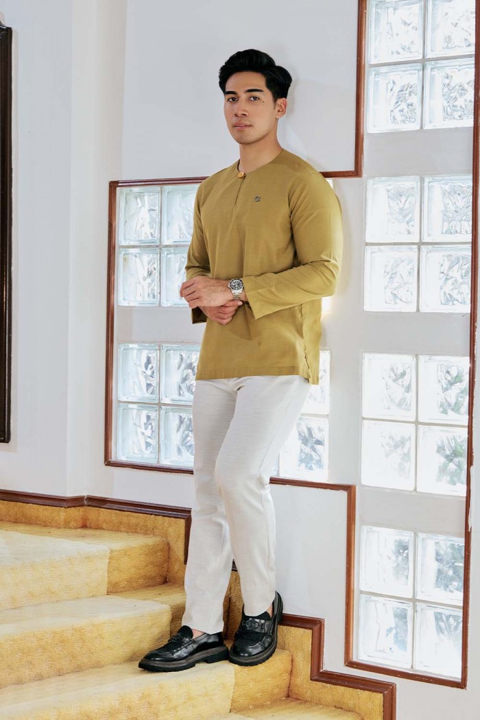 Kurta Fateh - Olive Gold