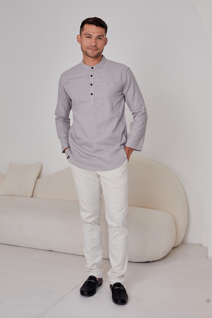 Kurta Haiqal - Light Grey