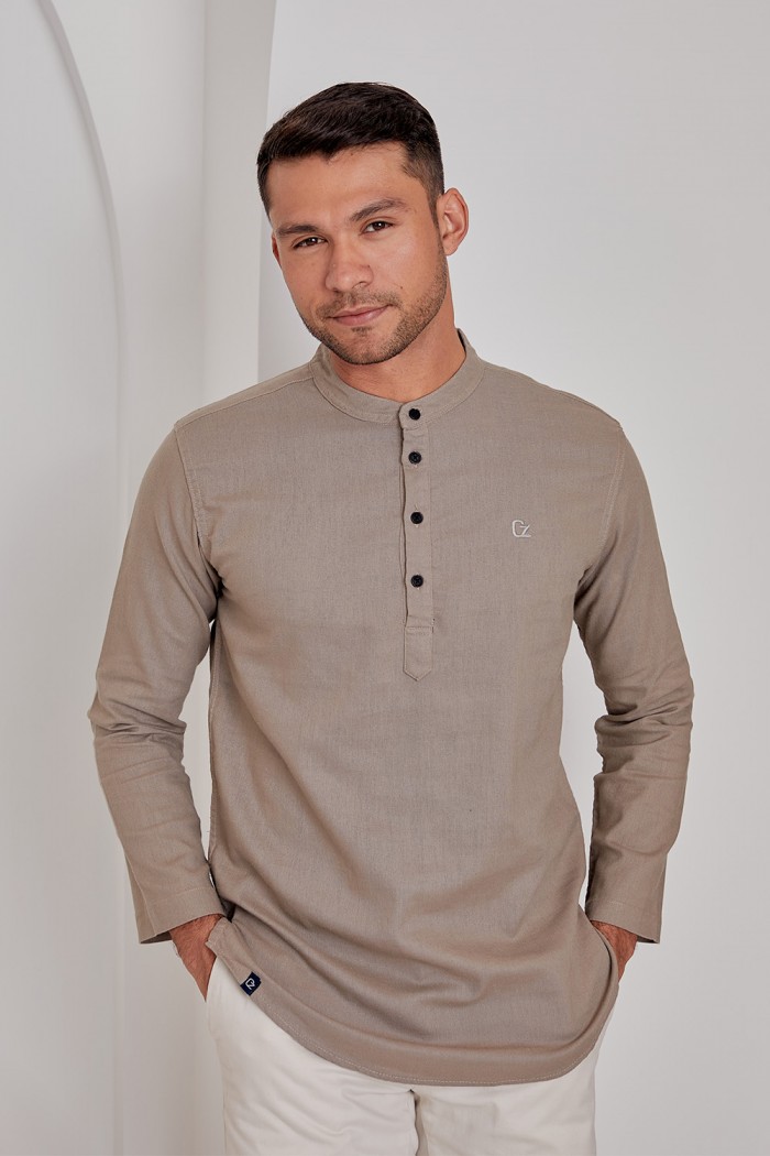 Kurta Haiqal - Coffee Brown