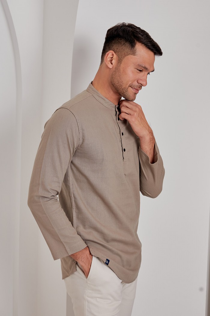 Kurta Haiqal - Coffee Brown