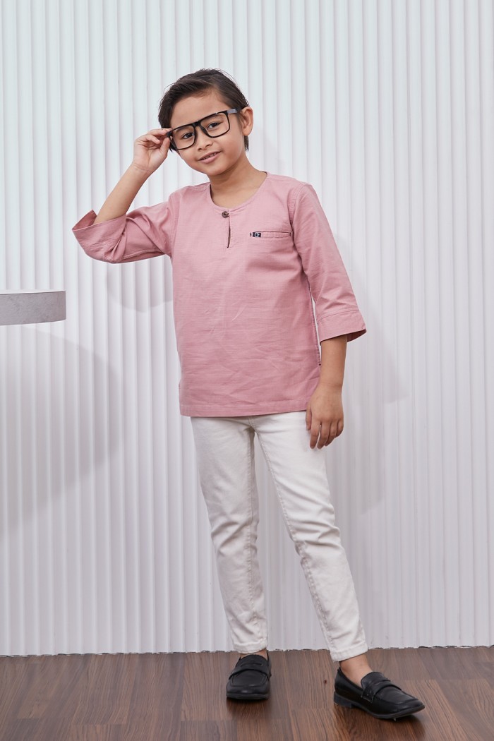 Kurta Harith Kids - Dusty Pink