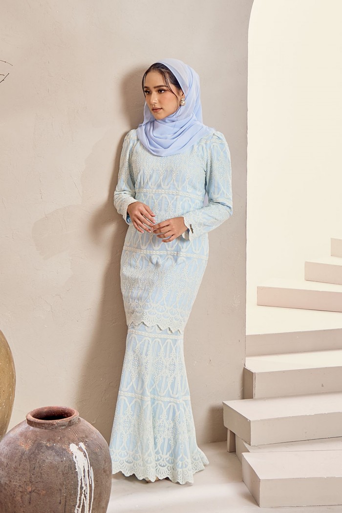 Salsa Luxe Kurung - Baby Blue