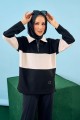 Viena Striped Top - Black ETA 17TH MAC