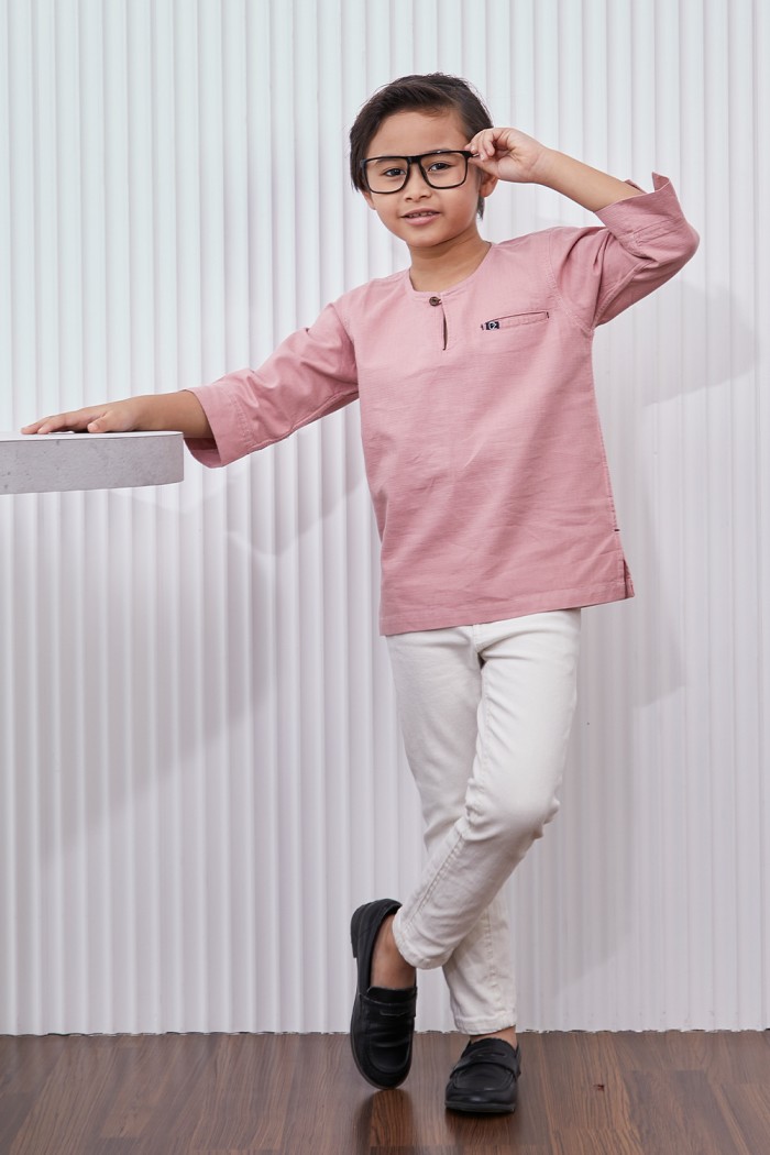 Kurta Harith Kids - Dusty Pink