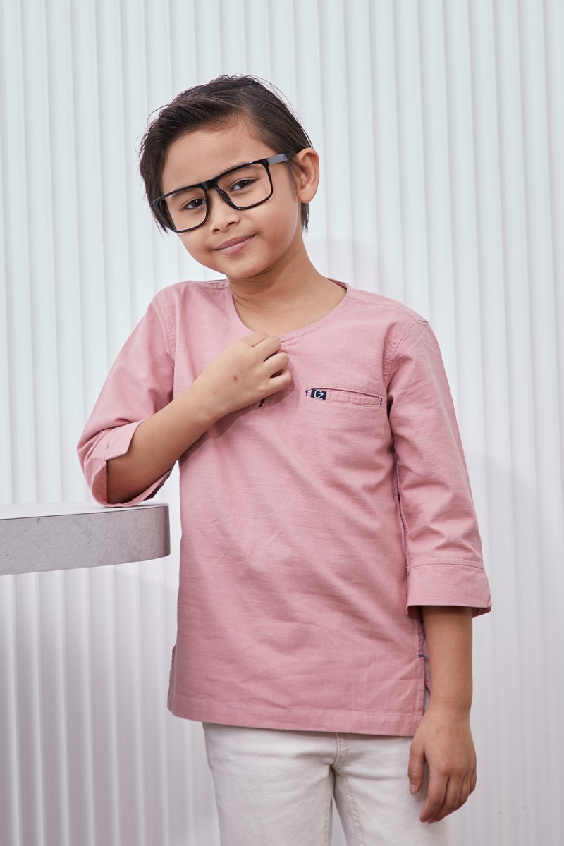 Kurta Harith Kids - Dusty Pink