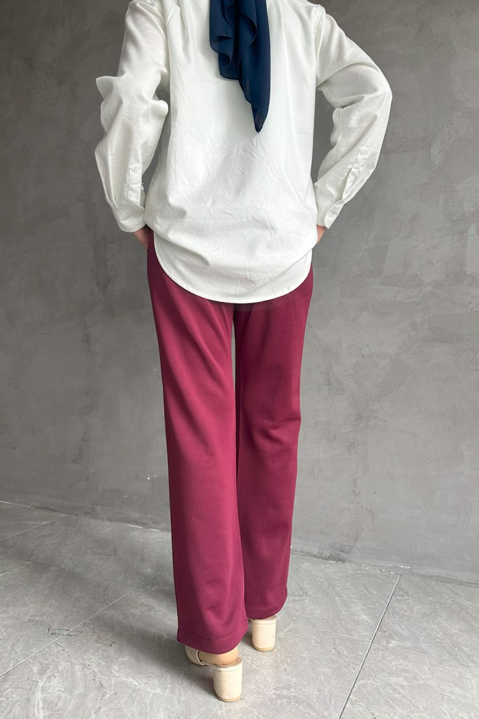 Qeisha Pants - Maroon