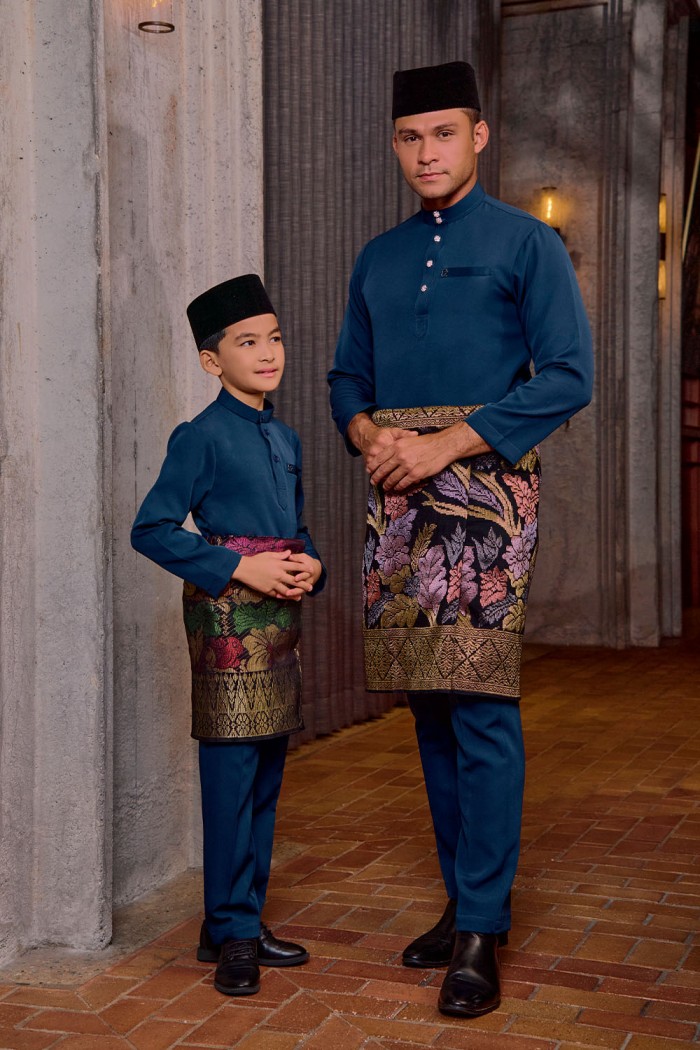 Baju Melayu Yusoff - Teal Blue