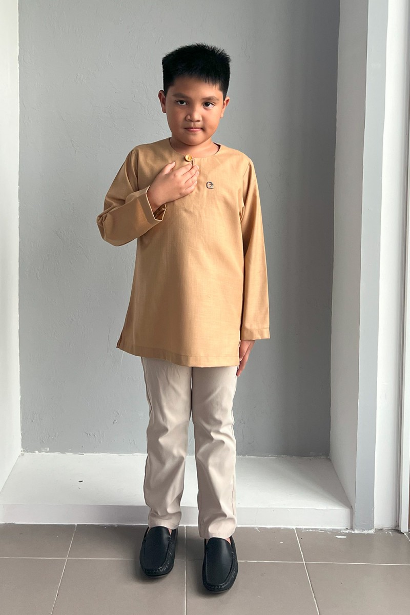 Kurta Fateh Kids - Maroon