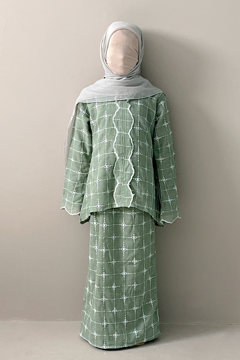 Marwa Kebaya Kids - Green Tea