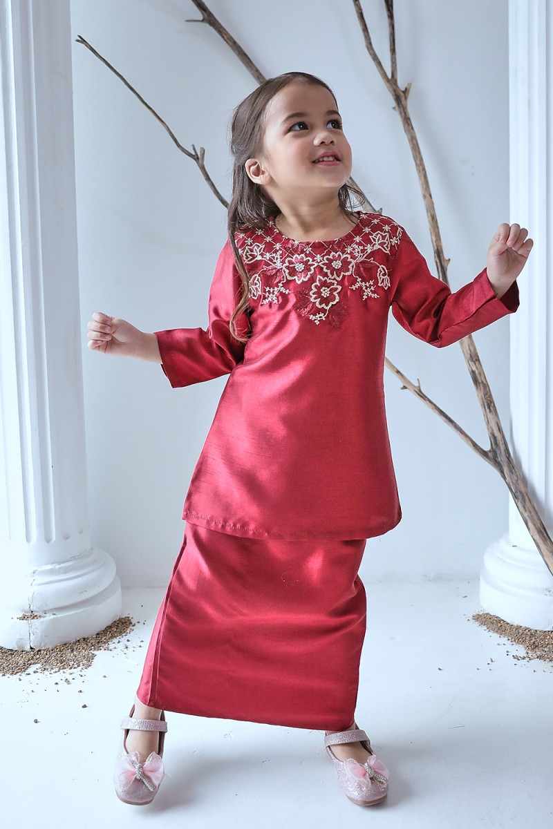 Talita Silk Kids - Deep Red