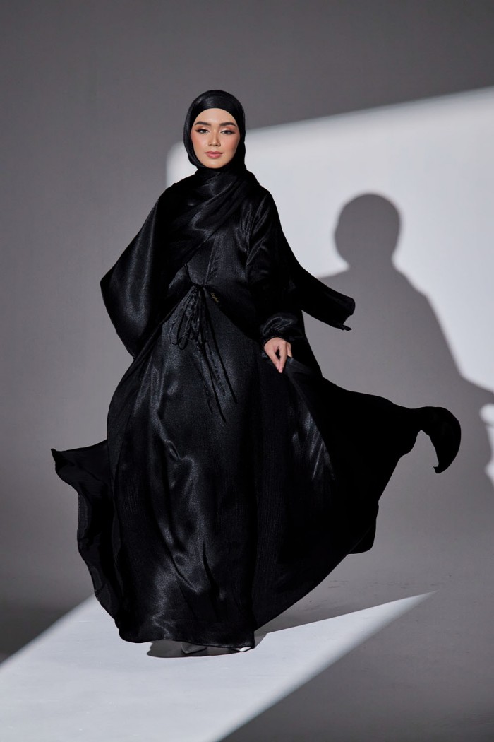 Abaya Qaleja - Black