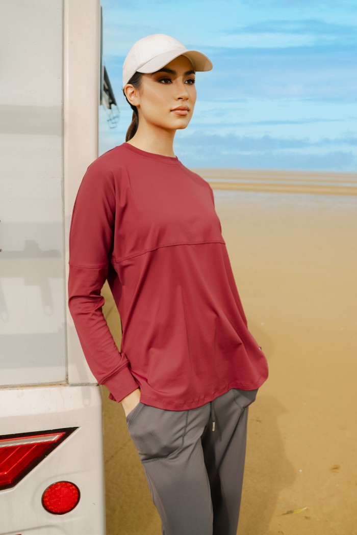 Lightweight Dry-Fit Top - Red Chilli