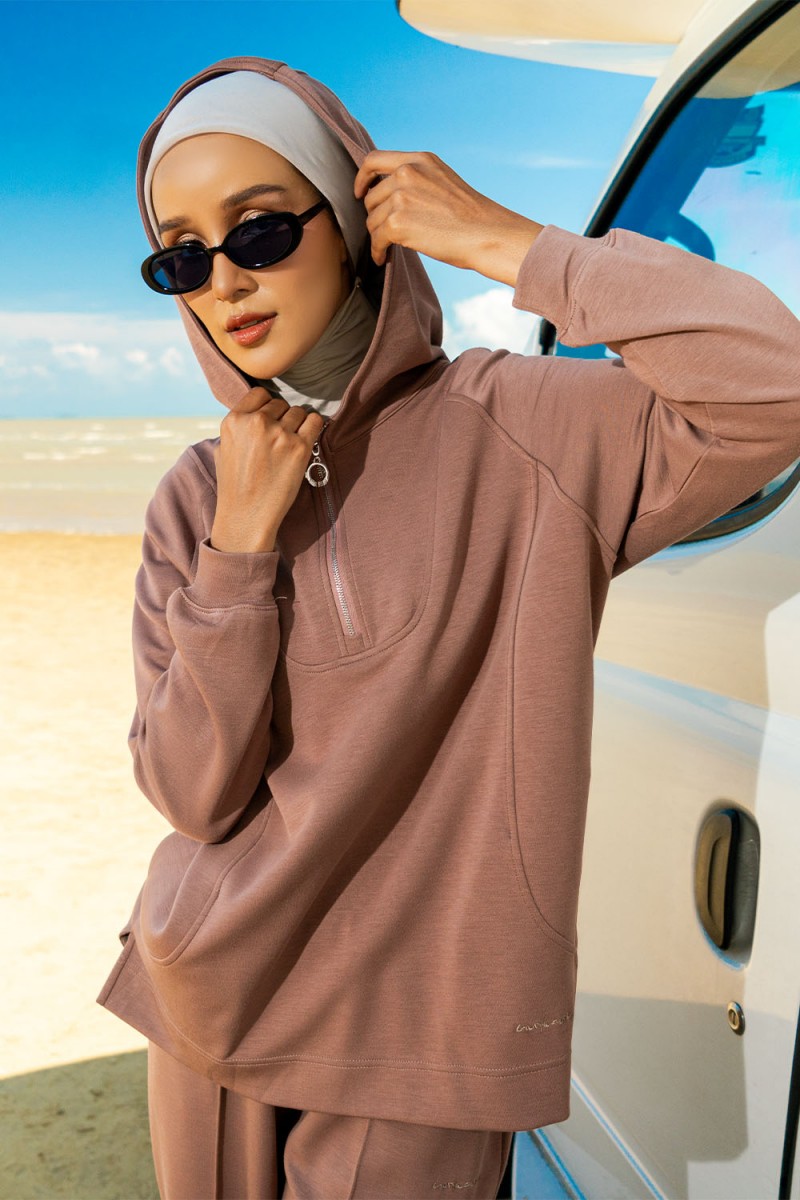 Gisele Suit Hoodie 2 - Mocha Brown