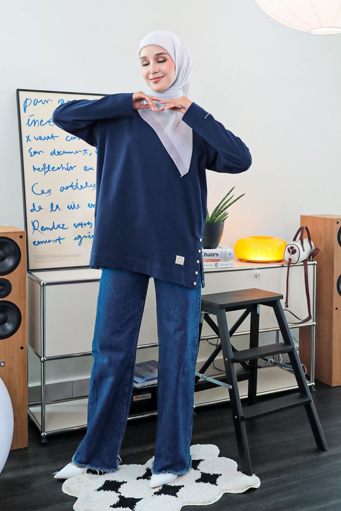 Vera Shirt - Navy Blue