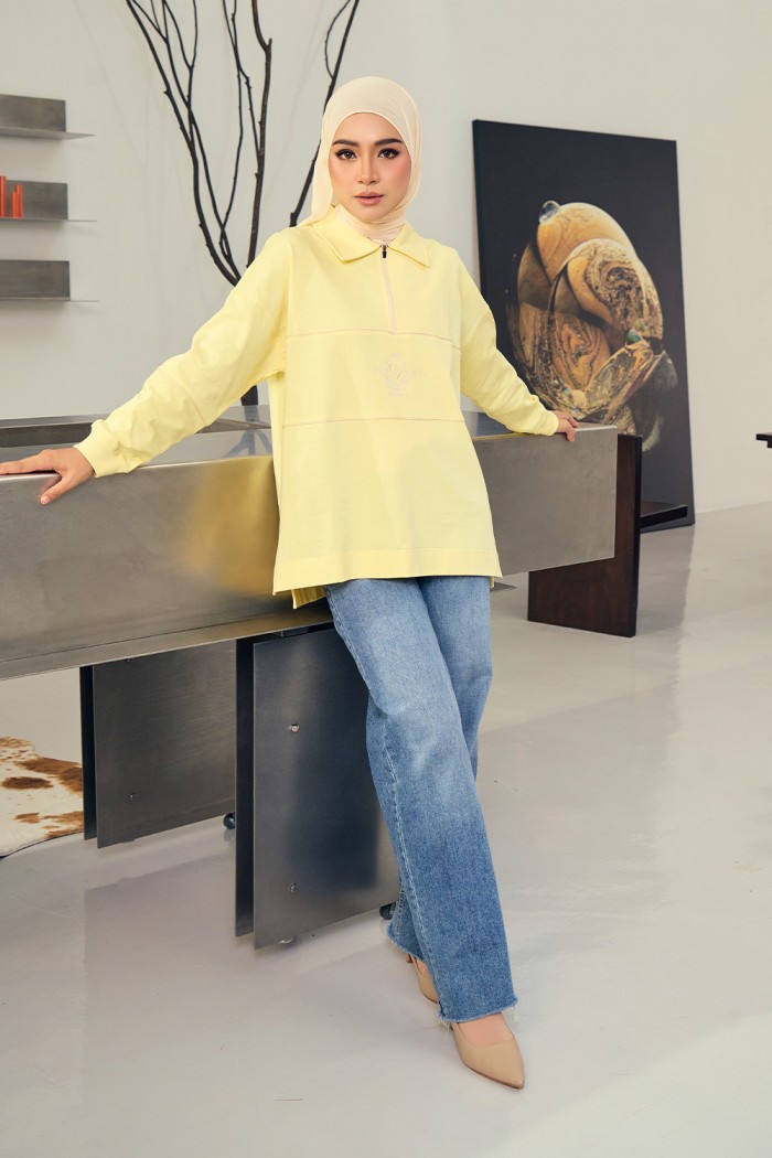 Nyra Premium Shirt - Soft Yellow