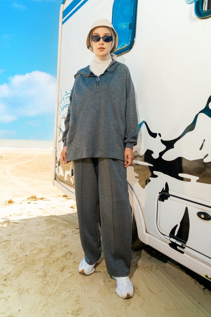 Gisele Suit Hoodie 2 - Dark Grey