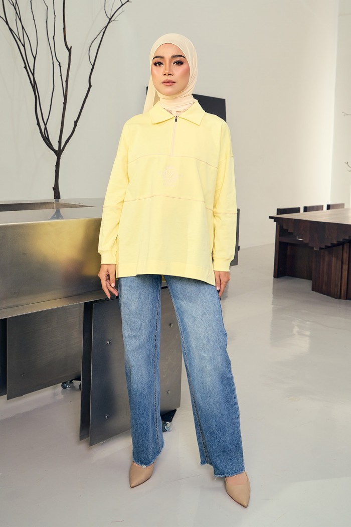 Nyra Premium Shirt - Soft Yellow