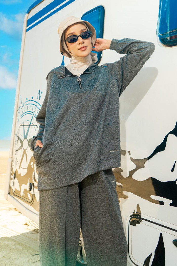 Gisele Suit Hoodie 2 - Dark Grey