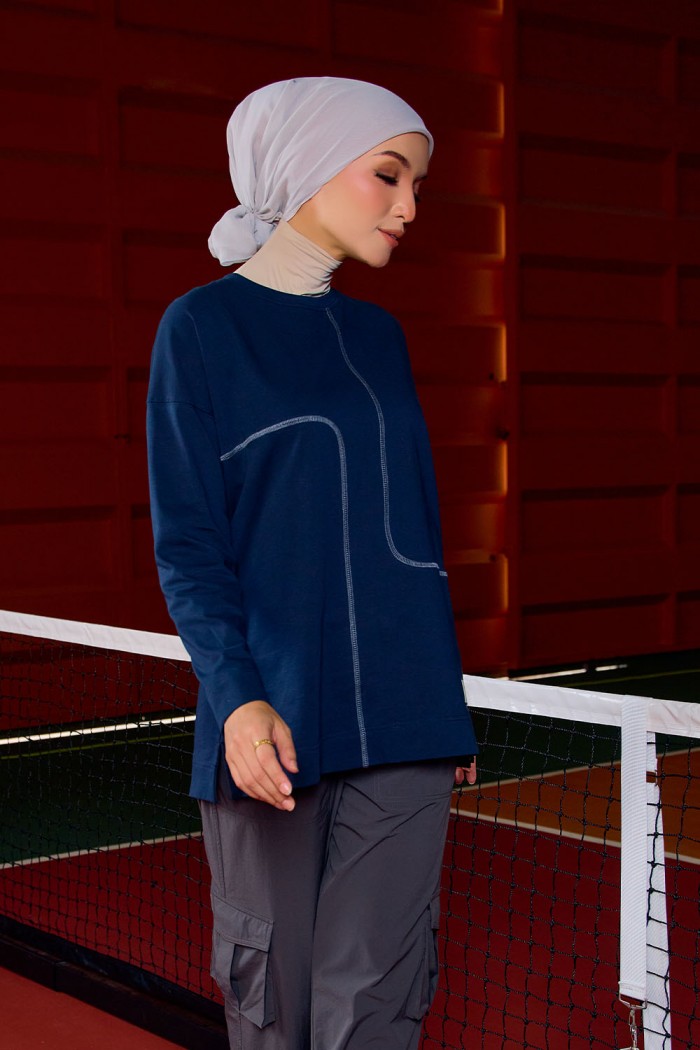 Sky Plain Shirt - Navy Blue